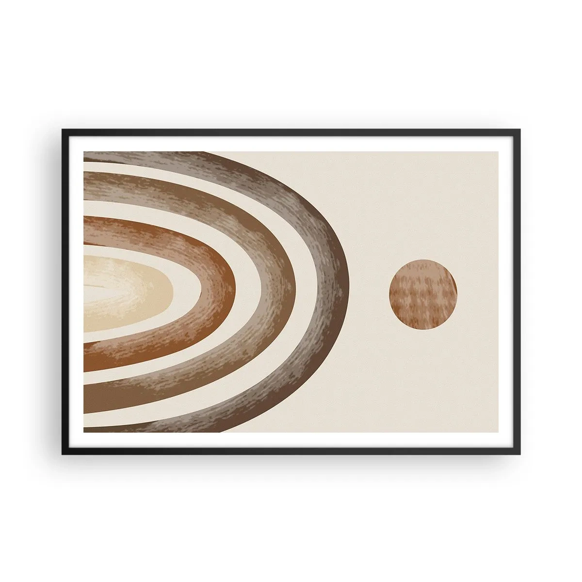 Poster in een zwarte lijst - In een sterrenstelsel ver, ver weg - 100x70 cm