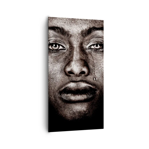 Schilderen op canvas - een traan - 65x120 cm