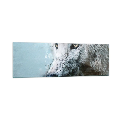 Schilderen op glas - Ontmoet de wolvenziel - 160x50 cm