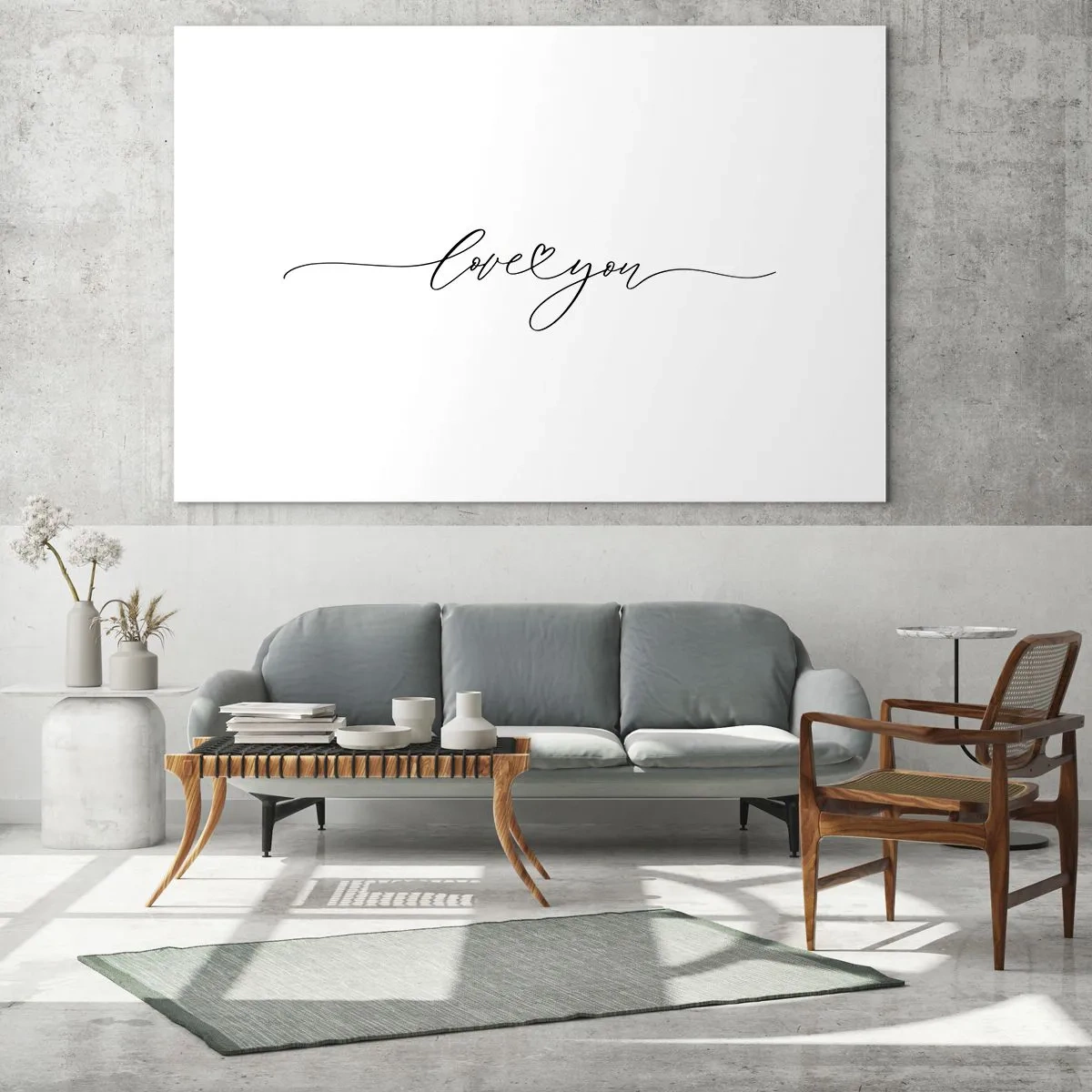 Schilderen op glas - Zwart op wit - 120x50 cm