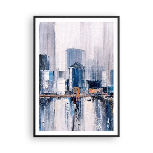 Poster in een zwarte lijst - New Yorkse impressie - 70x100 cm