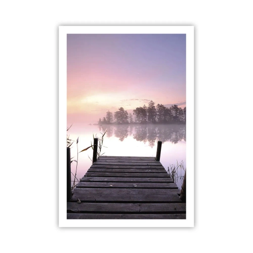 Poster - Van de lila mist... - 61x91 cm