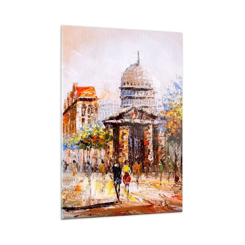 Schilderen op glas - Parijs wandeling - 50x70 cm