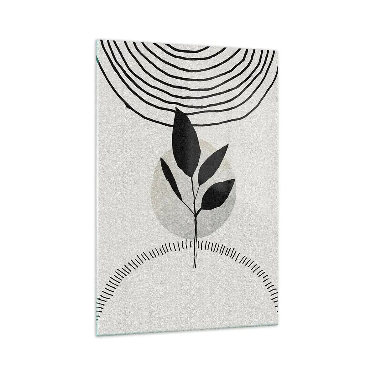 Schilderen op glas - Compositie: natuurrituelen - 70x100 cm