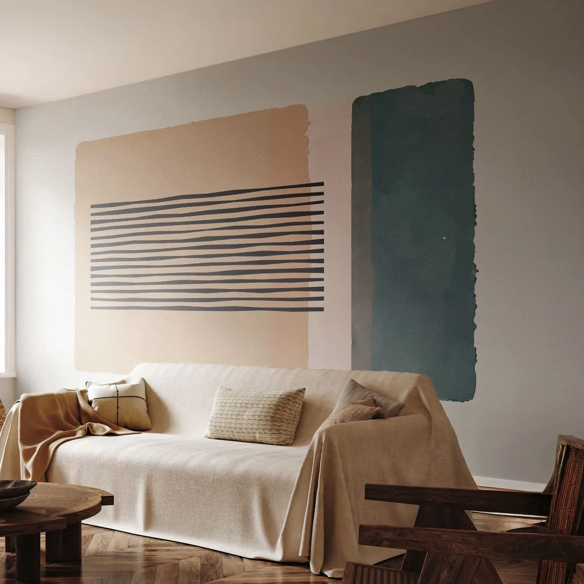 Fotobehang Standard Eco - Alles is oke - Abstractie, Grafisch, Minimalisme - 450x315 cm