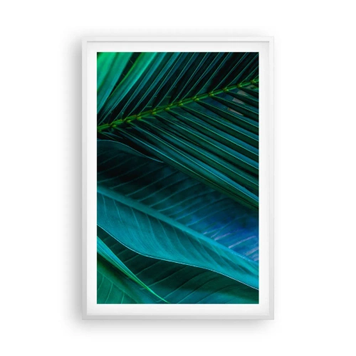 Poster in een witte lijst - De anatomie van groen - 61x91 cm