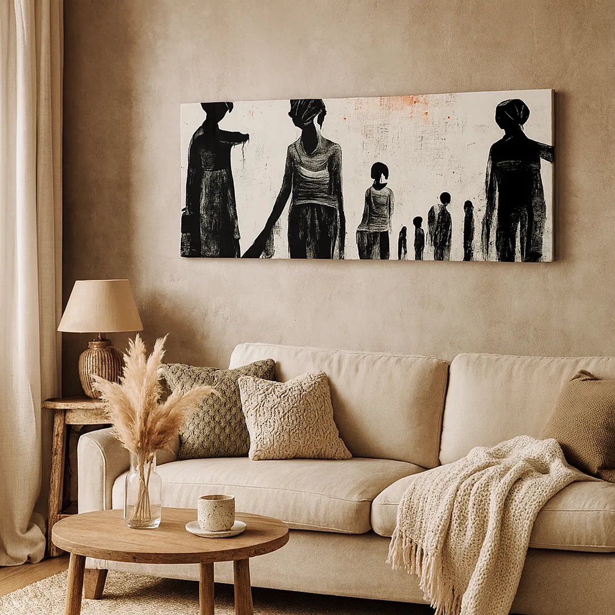 Schilderen op canvas - Tegen eenzaamheid - 30x30 cm