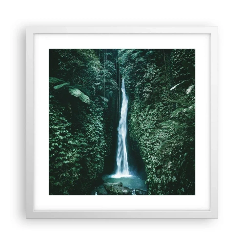 Poster in een witte lijst - Tropische spa - 40x40 cm