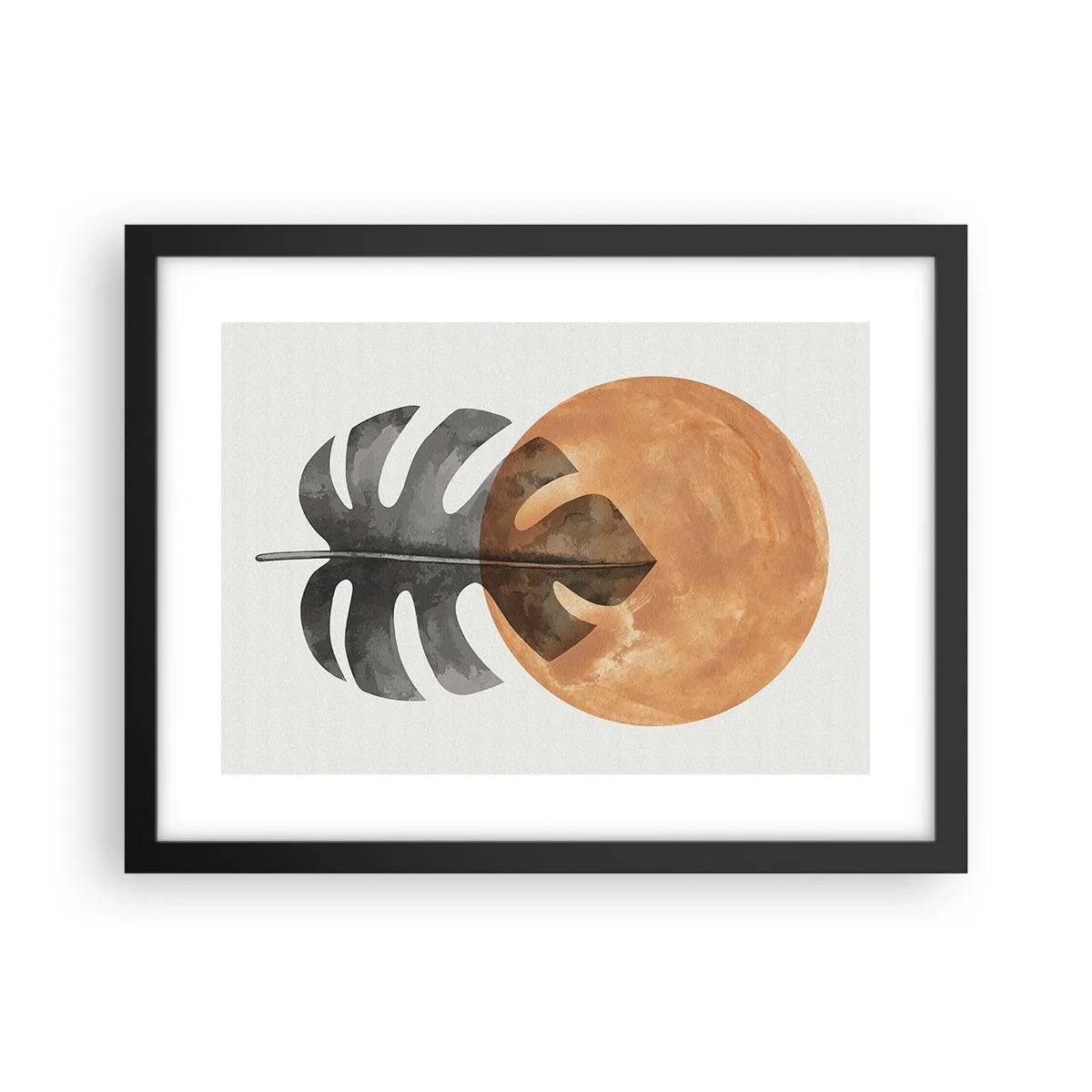 Poster in een zwarte lijst - Altijd de zon - 40x30 cm