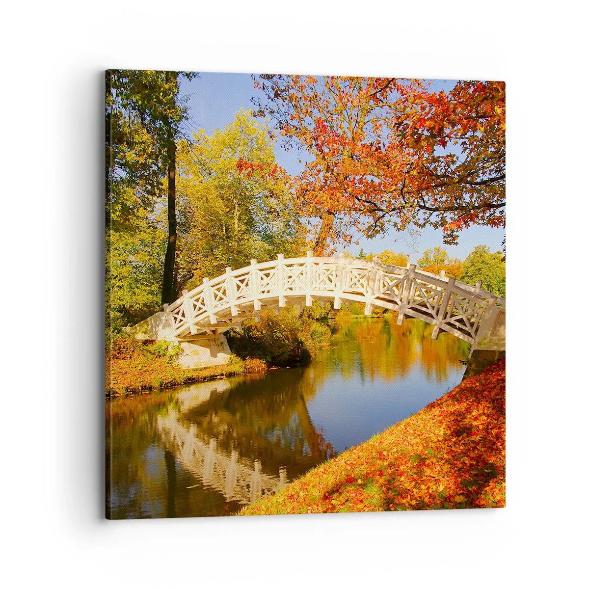 Schilderen op canvas - Op de witte brug der zuchten - 70x70 cm