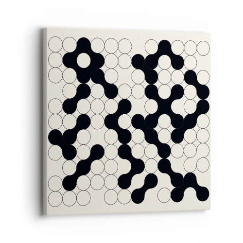 Schilderen op canvas - Chinees spel – variatie - 30x30 cm