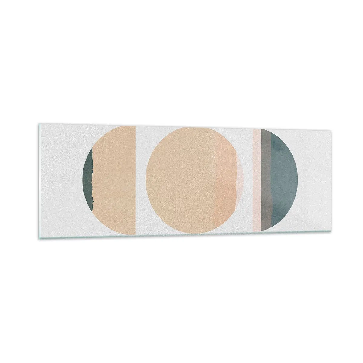 Schilderen op glas - Een Wiel achter een andere - 90x30 cm