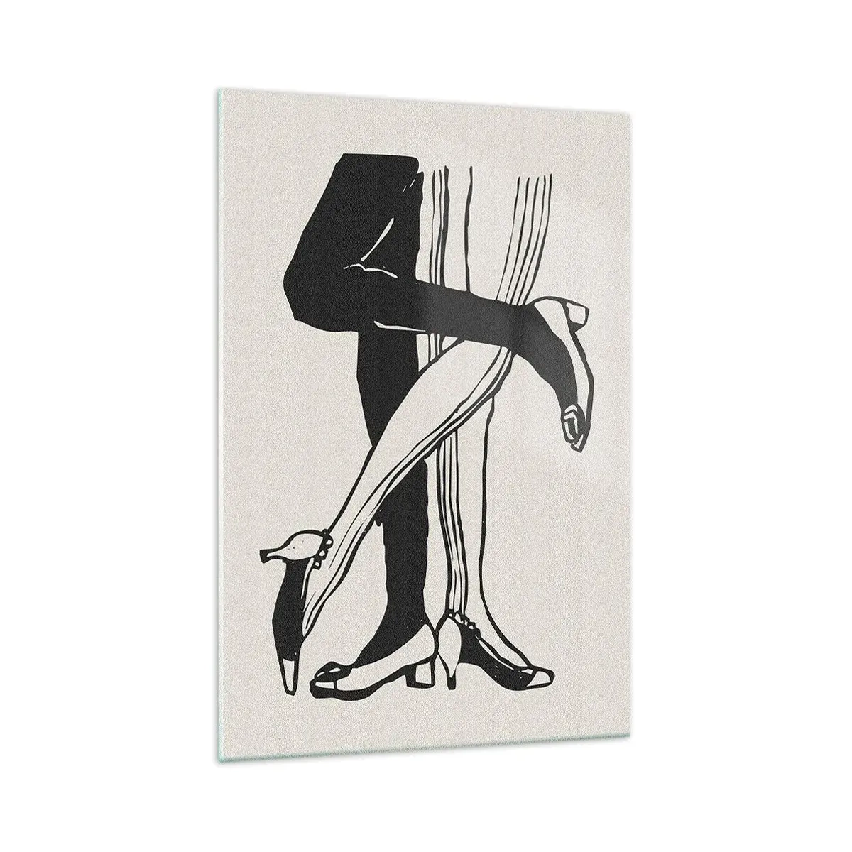 Schilderen op glas - Een vrouwelijk attribuut - 70x100 cm