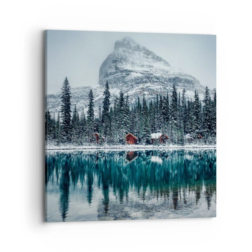Schilderen op canvas - Canadese stilte - 70x70 cm