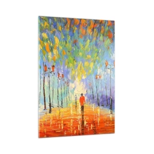 Schilderen op glas - Nachtlied van regen - 50x70 cm
