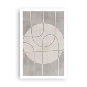 Poster - Rond en rechtdoor - 61x91 cm