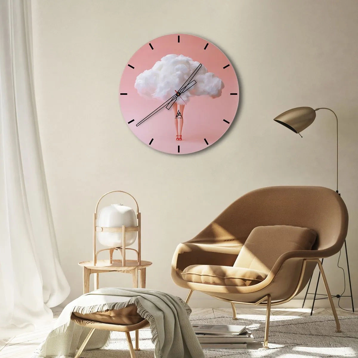 Wandklok - Klok - Zoete belofte - 40x40 cm