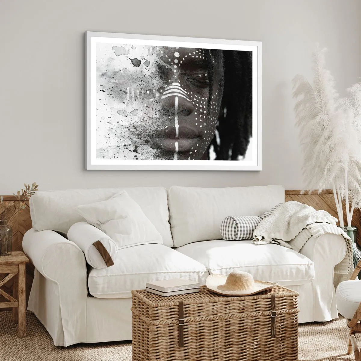 Poster in een witte lijst - Ontdek de oergeest - 40x30 cm