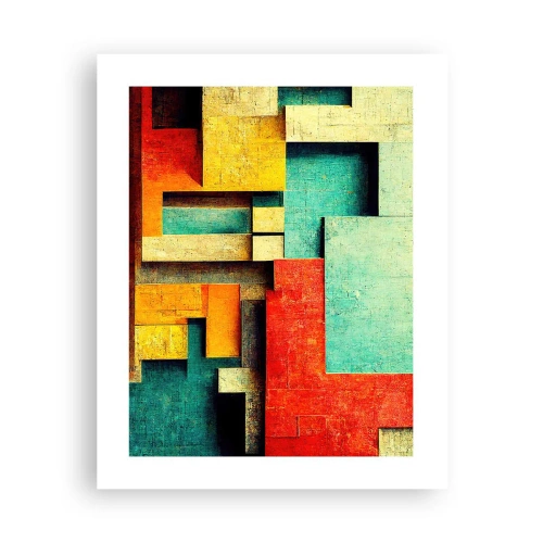 Poster - Festival van rechte hoeken - 40x50 cm