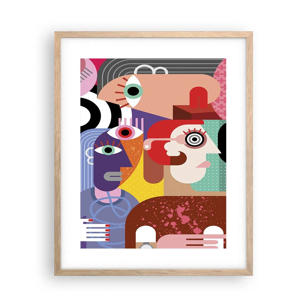 Een poster in een licht eiken lijst - Wij zijn van de heer Picasso - 40x50 cm