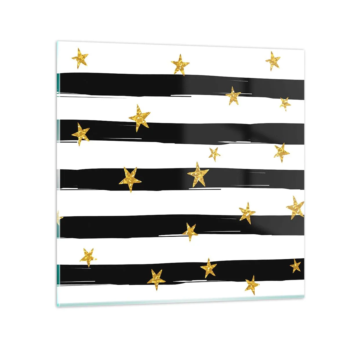 Schilderen op glas - We zijn allemaal geboren onder een gelukkige ster - 40x40 cm