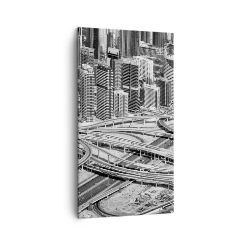 Schilderen op canvas - Dubai - de onmogelijke stad - 45x80 cm
