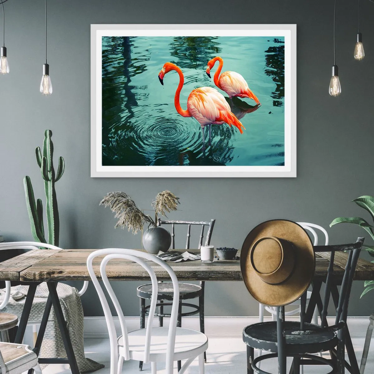 Poster in een witte lijst - We zijn nu in de mode - 91x61 cm