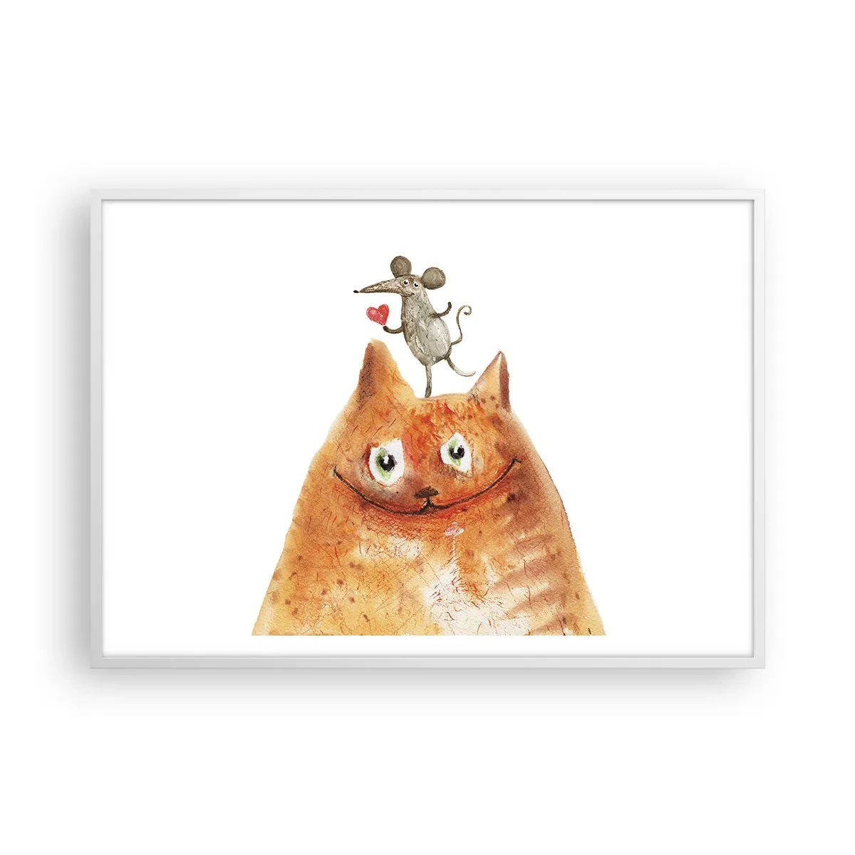 Poster in een witte lijst - De paradoxen van de liefde - 100x70 cm