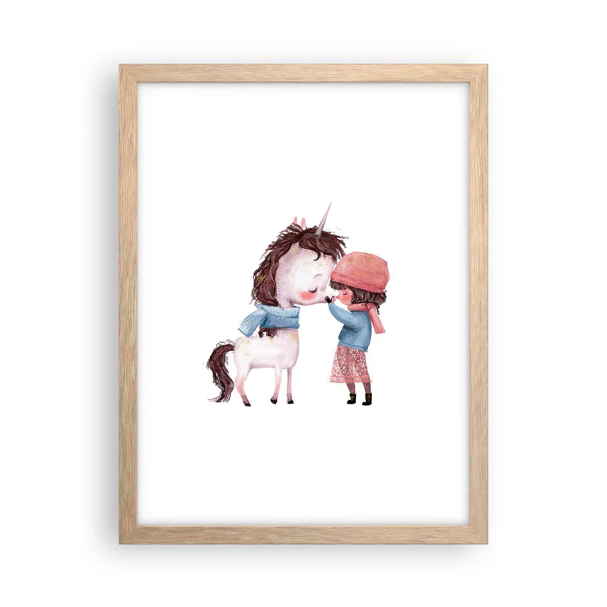 Een poster in een licht eiken lijst - Een winterverhaal - 30x40 cm