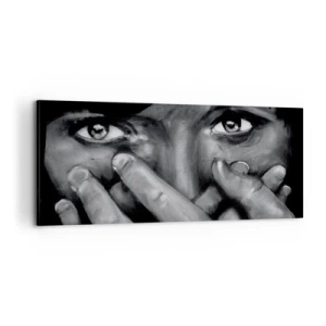 Schilderen op canvas - Ik zal niet zeggen wie het heeft geschilderd - 100x40 cm