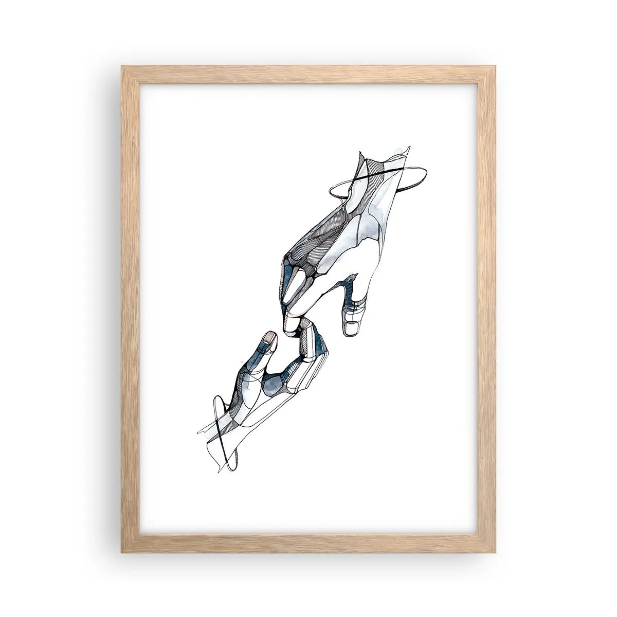 Een poster in een licht eiken lijst - Een goed gebaar - 30x40 cm