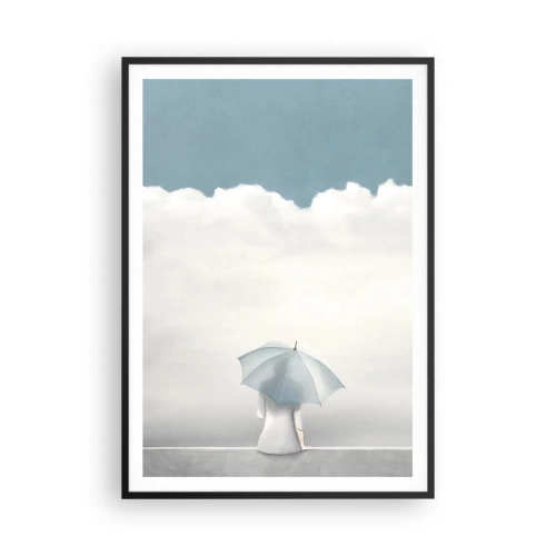 Poster in een zwarte lijst - Op de rand van realiteit en dromen - 70x100 cm