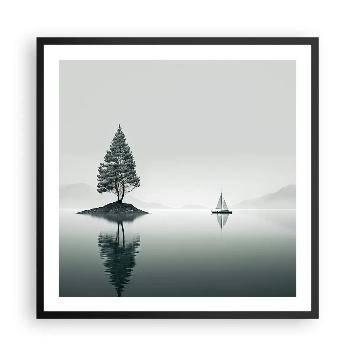 Poster in een zwarte lijst - Droom - 60x60 cm