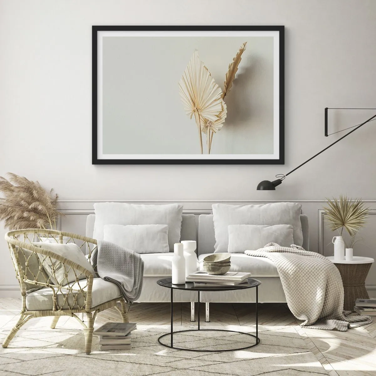 Poster in een zwarte lijst - Wanneer je verlichting nodig hebt - 100x70 cm