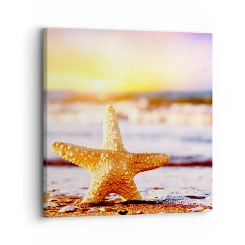 Schilderen op canvas - Een geschenk uit de zee - 30x30 cm