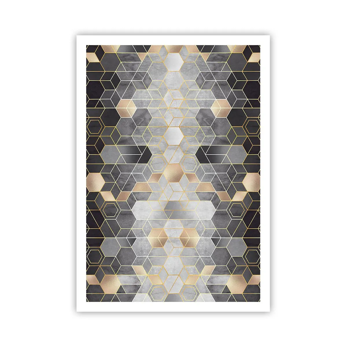 Poster - Diamant samenstelling - 70x100 cm