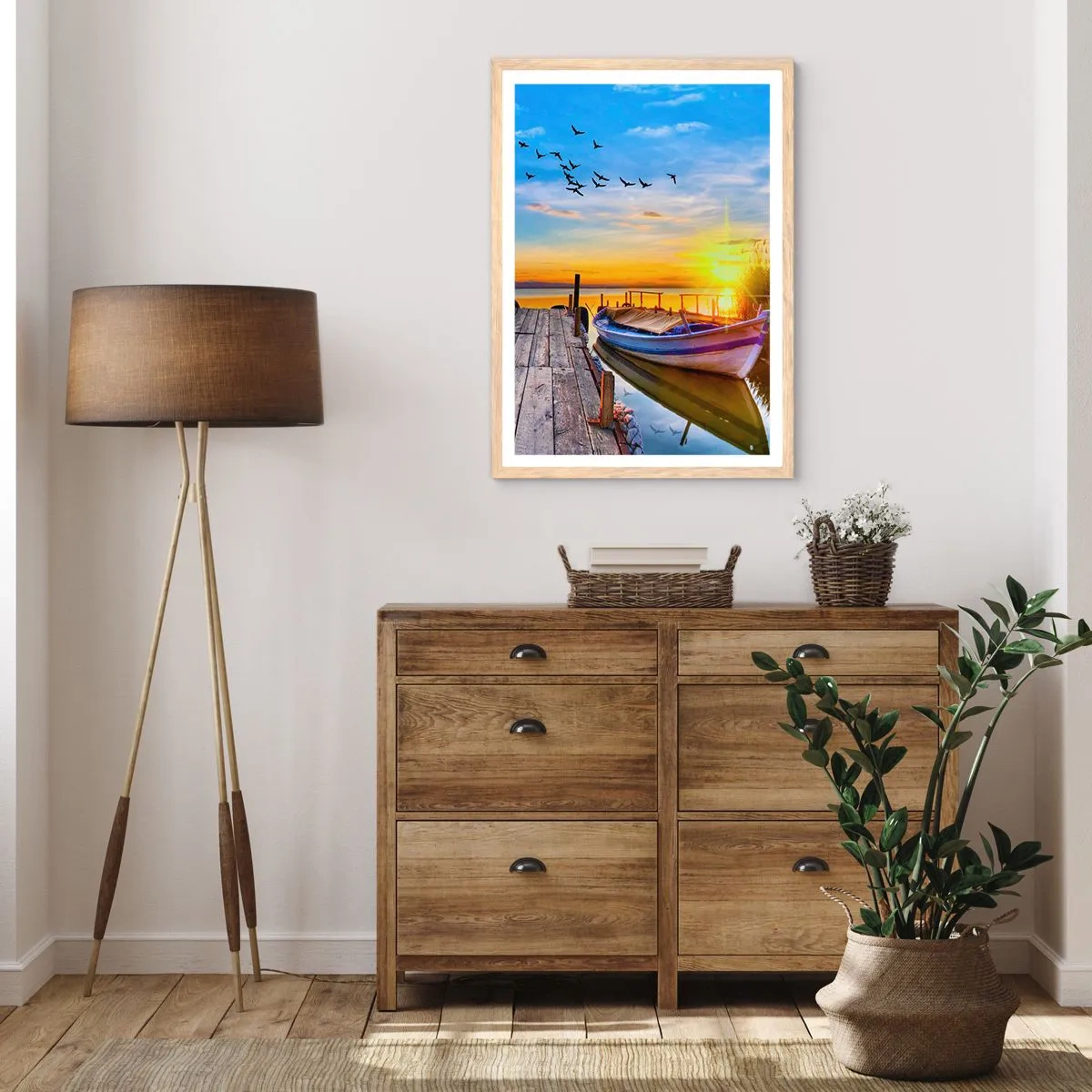 Een poster in een licht eiken lijst - Ik zie je morgen - 70x100 cm