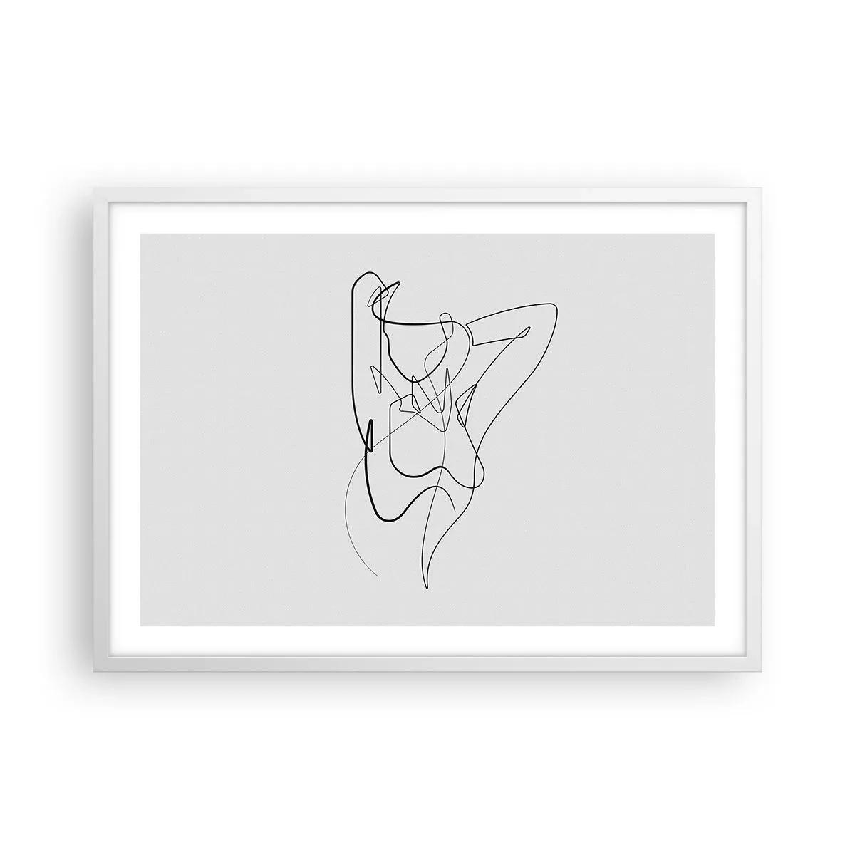 Poster in een witte lijst - Zoals je echt bent… - 70x50 cm