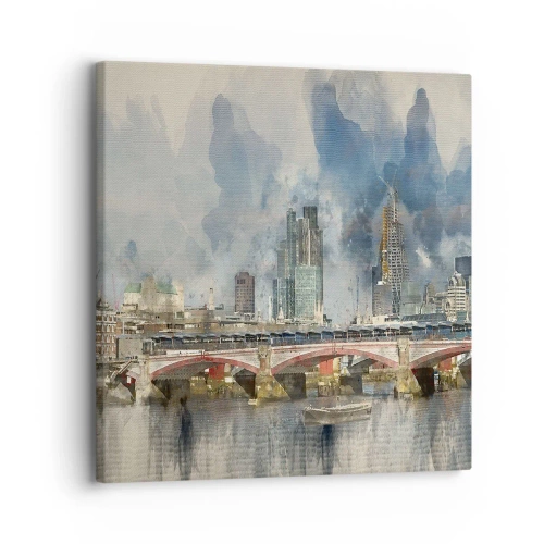 Schilderen op canvas - Londen in al zijn glorie - 30x30 cm