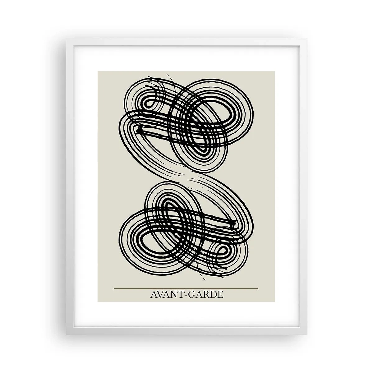 Poster in een witte lijst - Het kwam er spontaan uit - 40x50 cm