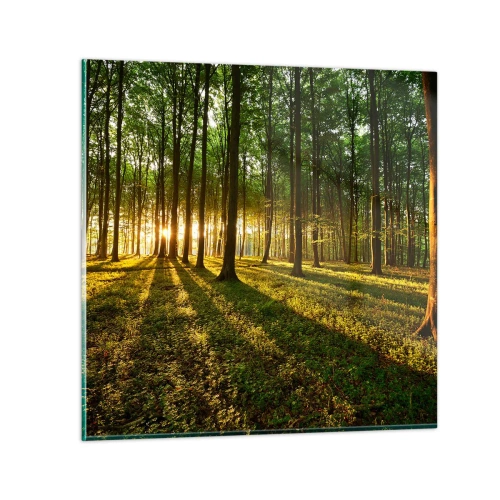 Schilderen op glas - Foto van de hele lente - 30x30 cm