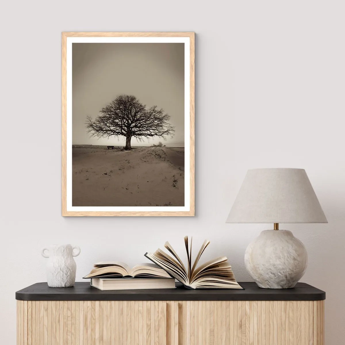 Een poster in een licht eiken lijst - Van hier tot in de eeuwigheid - 61x91 cm