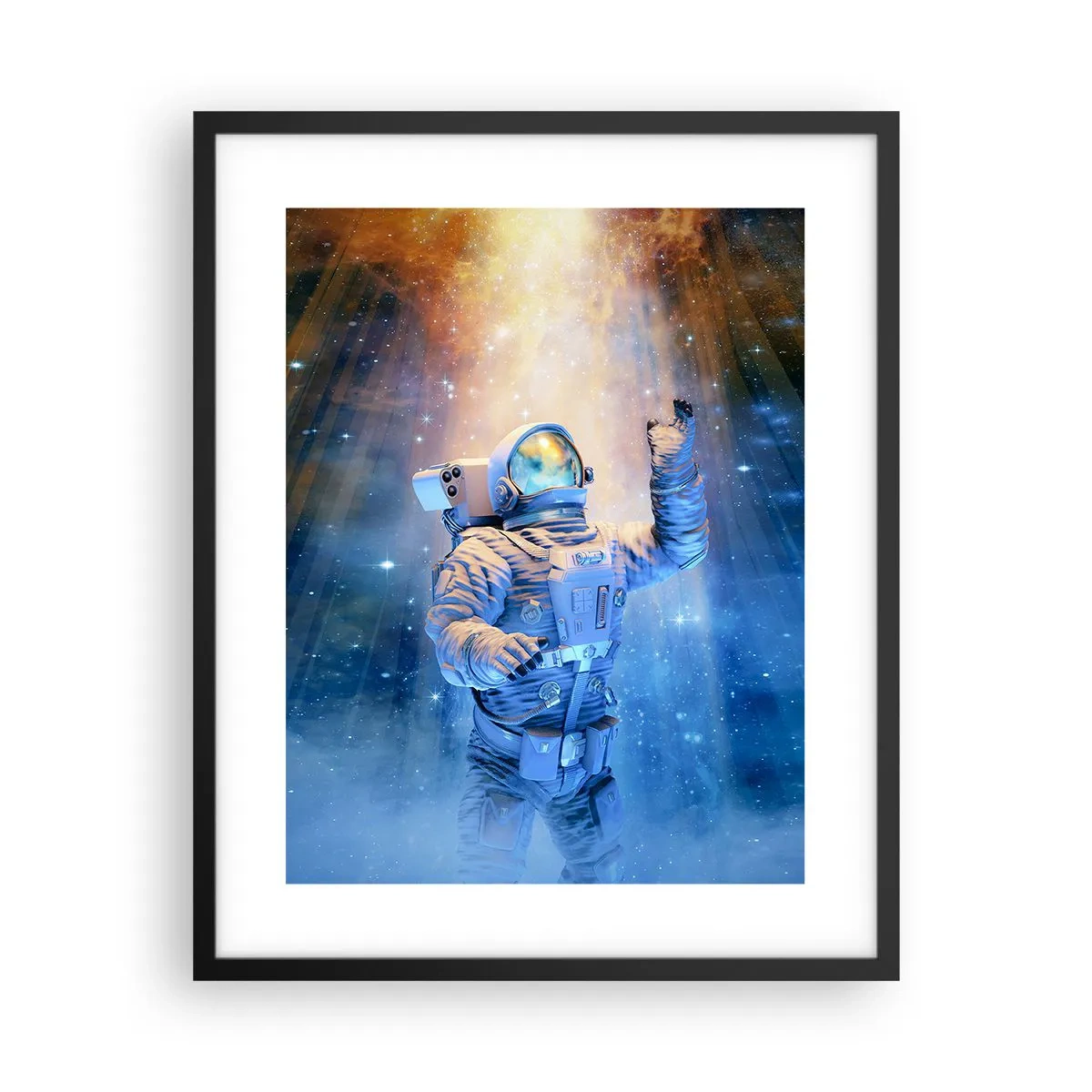 Poster in een zwarte lijst - Eindelijk aan het einde - 40x50 cm
