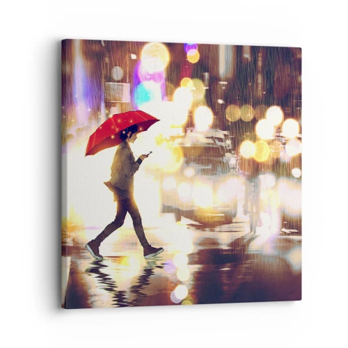 Schilderen op canvas - Toch zonnig - 30x30 cm