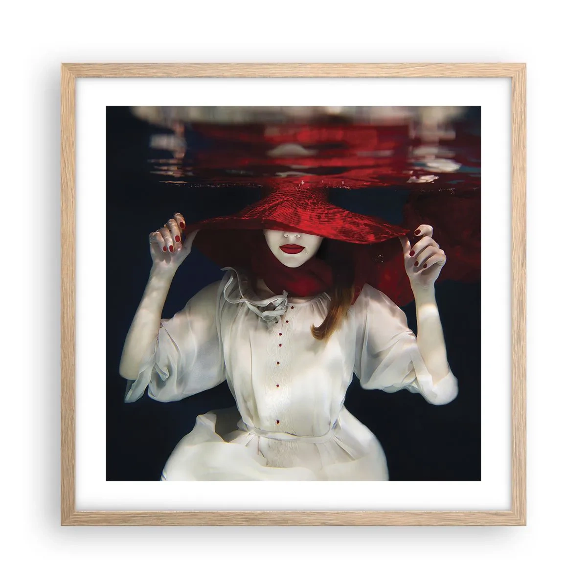 Een poster in een licht eiken lijst - Hatelijke godin in de Slavische mythologie - 50x50 cm