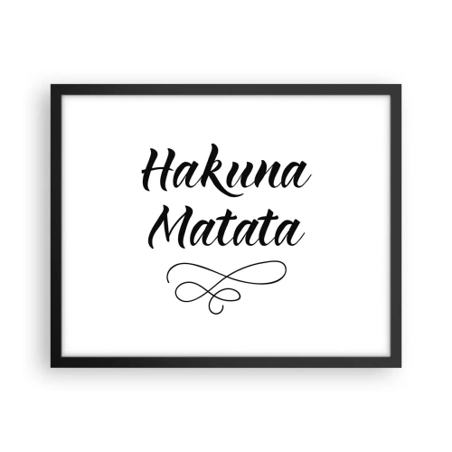 Poster in een zwarte lijst - Beste advies - 50x40 cm