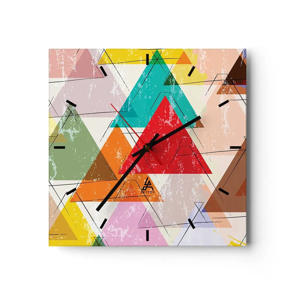 Wandklok - Klok - Onzinnige praat uitslaan - 40x40 cm