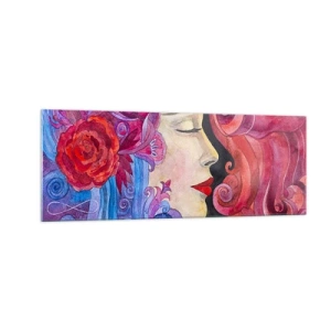 Schilderen op glas - De Art Nouveau leeft nog - 140x50 cm