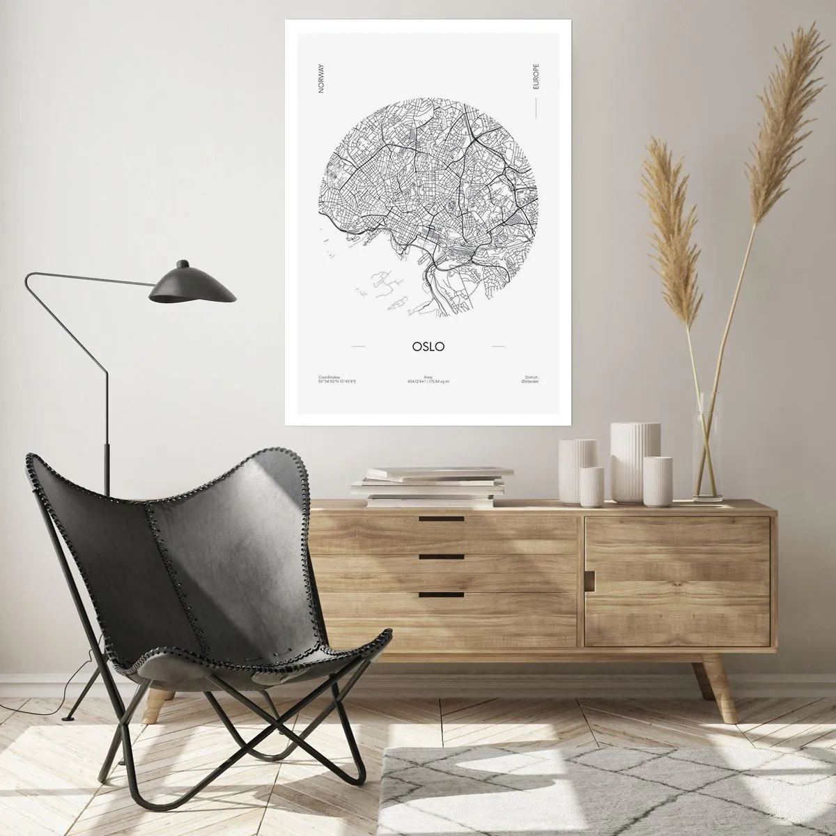 Poster - Anatomie van Oslo - 40x50 cm