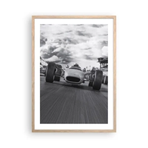 Een poster in een licht eiken lijst - Er is kracht! - 50x70 cm